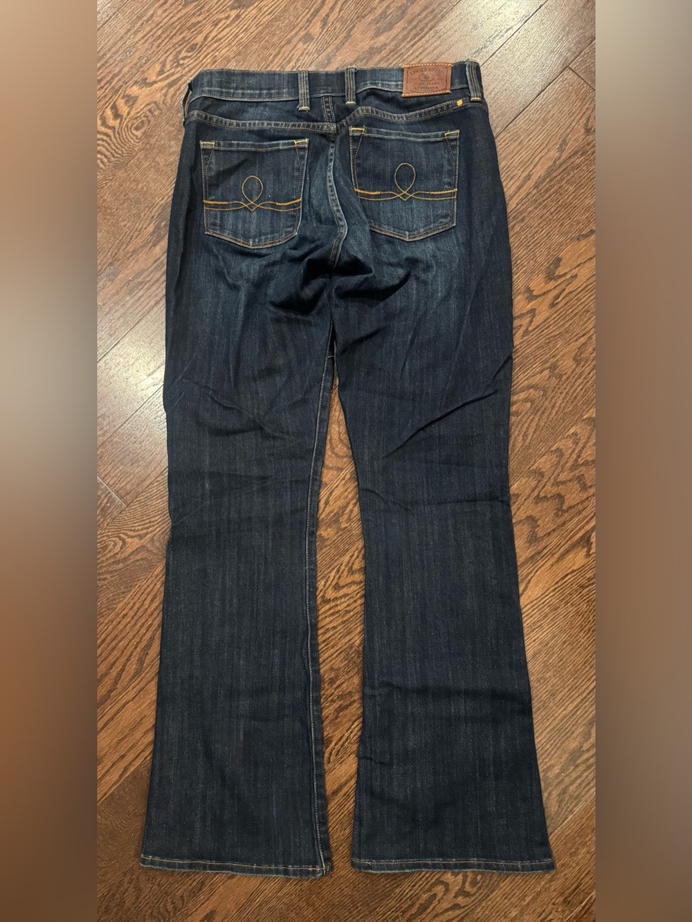 Lucky Brand Dark Wash Bootcut Jeans Size 27/4 Flare Stretch Denim - Picture 2 of 7